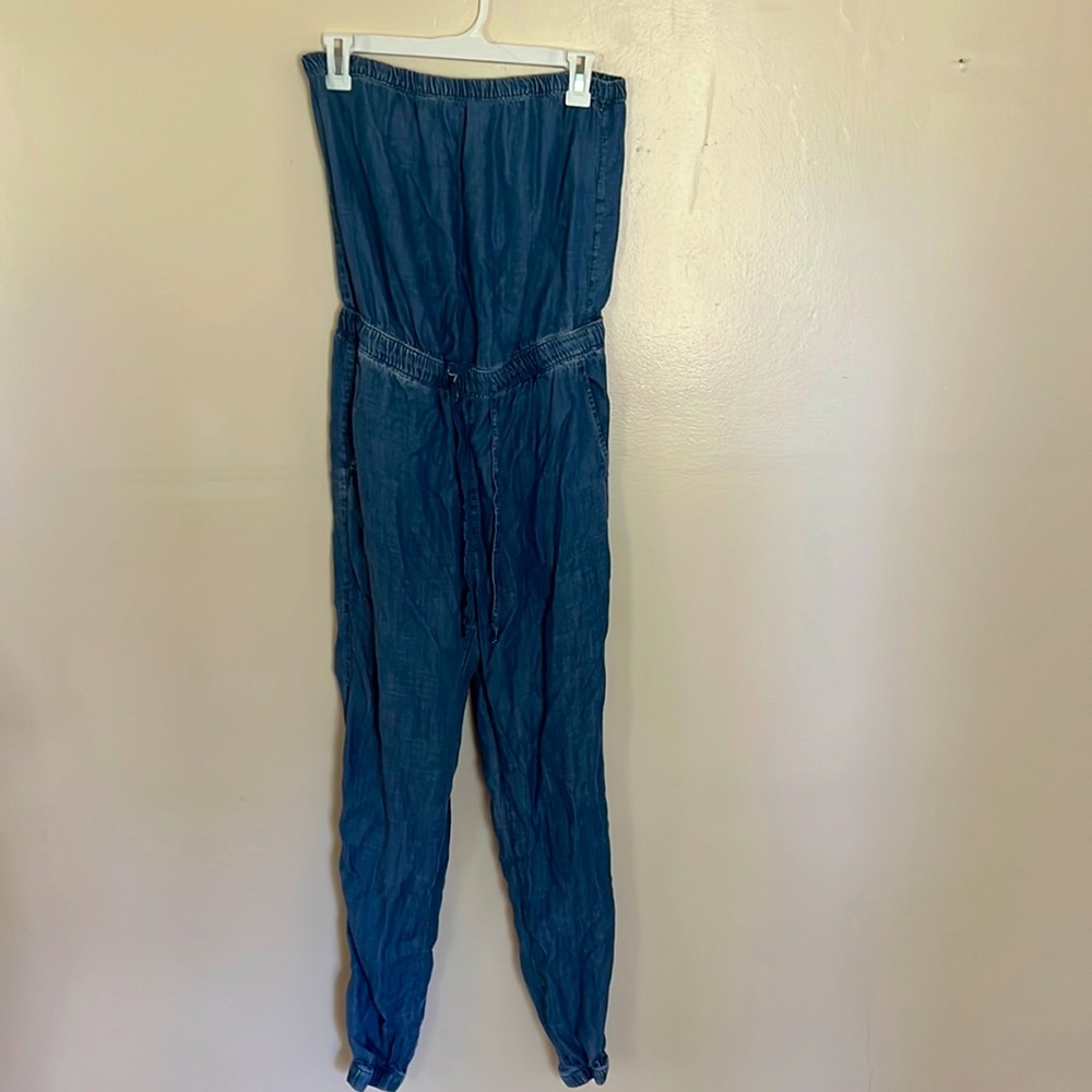 Banana republic denim jumpsuit
